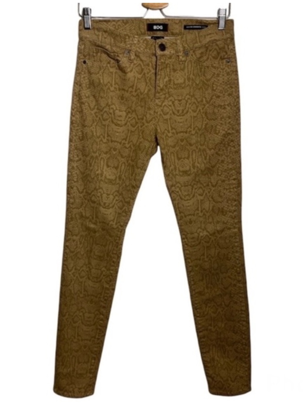 BDG Urban Outfitters High Rise Cigarette Ankle Jeans Snake Print 27x30